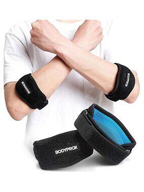 New Elbow Brace 2 Pack for Tennis & Golfer's Elbow Pain Relief